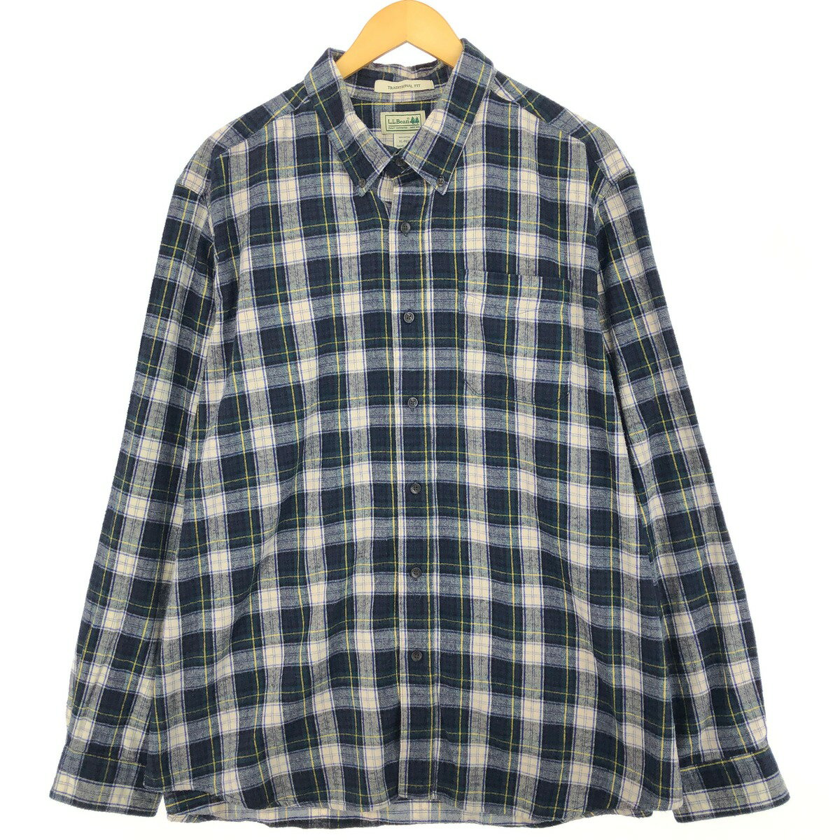 古着 エルエルビーン L.L.Bean TRADITIONAL FIT 長袖 ボタンダウン フランネルチェックシャツ メンズXL相当 /eaa491002 【中古】 【240921】