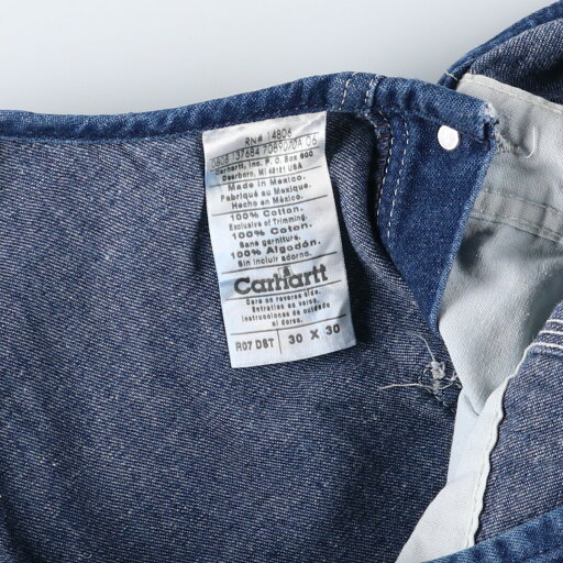 古着 カーハート Carhartt デニムオーバーオール メンズw32相当 /eaa491065 【中古】 【240930】 【SS2509_30】