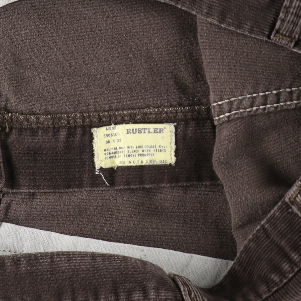 古着 80'S RUSTLER コーデュロイパンツ USA製 メンズw34相当 ヴィンテージ /eaa491091 【中古】 【241003】