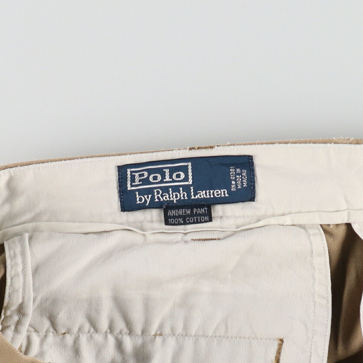 古着 ラルフローレン Ralph Lauren POLO by Ralph Lauren ツータック チノパンツ メンズw35相当 /eaa491138 【中古】 【240927】 【SS2506_30】