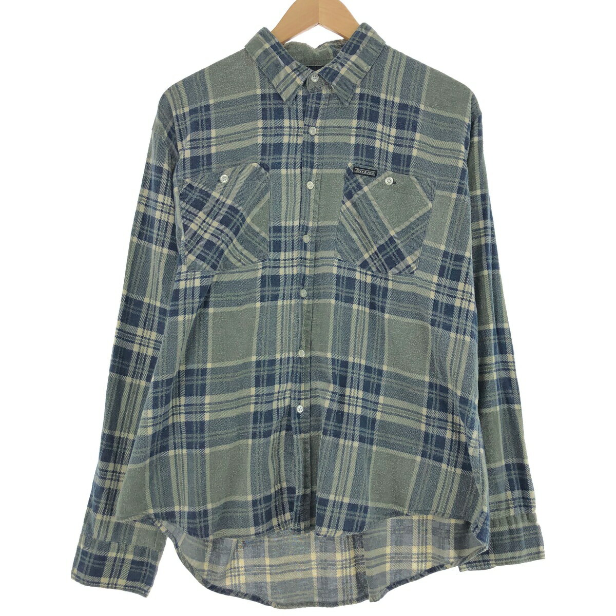 古着 ディッキーズ Dickies 長袖 ライトネルチェックシャツ メンズXL相当 /eaa491239 【中古】 【241014】 【SS2506_30】