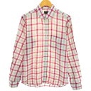 古着 Maharaja Tailors チェック柄 長袖 リネンシャツ メンズM相当 /eaa491536 【中古】 【240929】(4)
