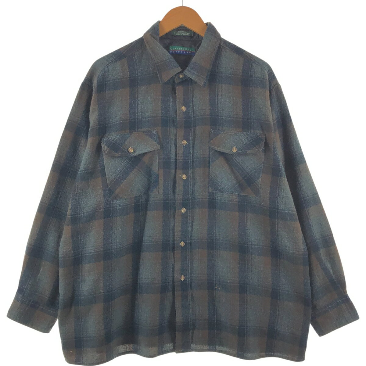 その他ブランド / CLAYBROOKE/長袖シャツ/M/アクリル/BLK/オンブレCK 楽天市場】CLAYBROOKEの通販