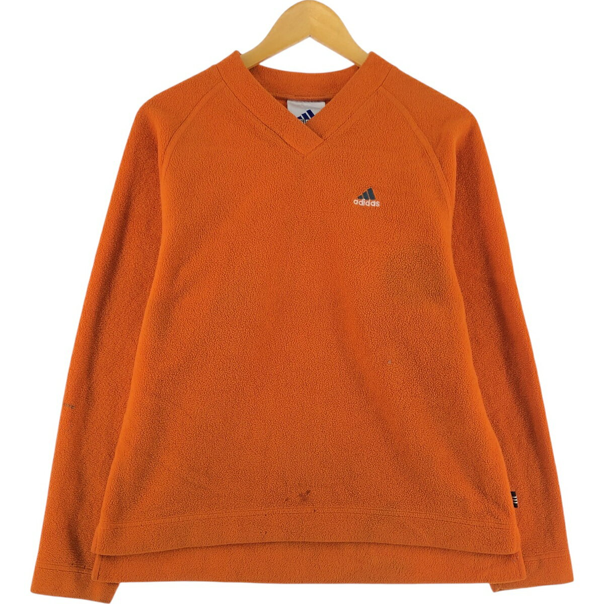 古着 90'S アディダス adidas フリースVネックカットソー メンズM相当 ヴィンテージ /eaa492803 【中古】 【250107】 【Elulu/エルル】