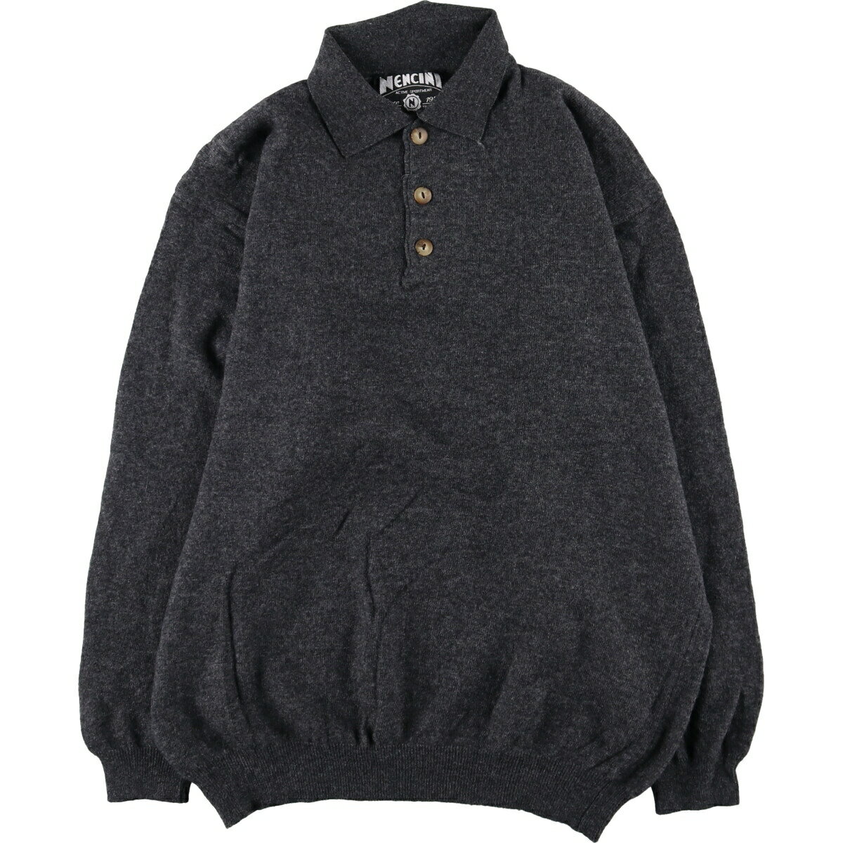 古着 NENCINI ポロニットセーター イタリア製 メンズM相当 /eaa493073 【中古】 【241104】 ss2501_30