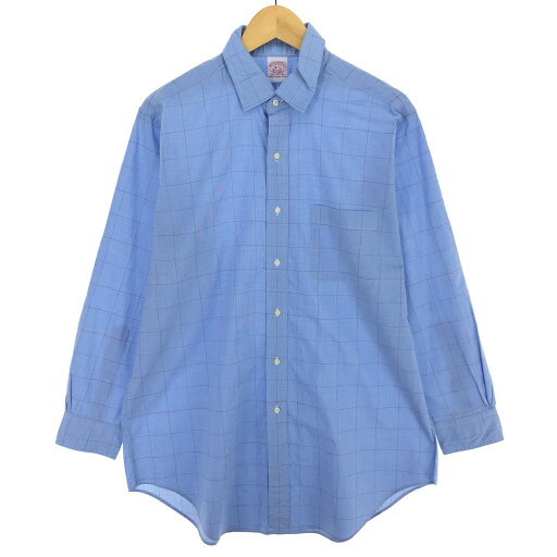 古着 ブルックスブラザーズ Brooks Brothers Est.1818 長袖 コットンチェックシャツ メンズL相当 /eaa493458 【中古】 【241014】 【SS2506_30】