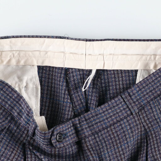 古着 ~90'S チェック柄 ツータック スラックス ワイドパンツ メンズw35相当 ヴィンテージ /eaa494314 【中古】 【241028】 【SS2506_30】