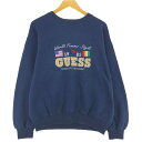 古着 90'S ゲス Guess ロゴスウェットシャツ トレーナー メンズM相当 ヴィンテージ /eaa494682 【中古】 【241013】