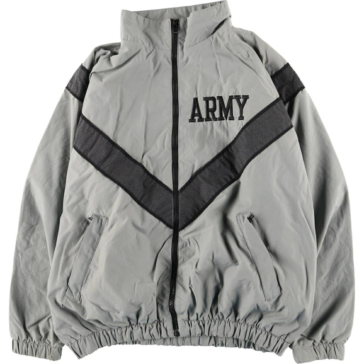 樂天商城 - 古着 00'S 米軍実品 U.S.ARMY IPFU トレーニングジャケット ナイロンジャケット USA製 MEDIUM-REGULAR メンズM相当 /eaa495129 【中古】 【260320】 グレー系 春秋冬