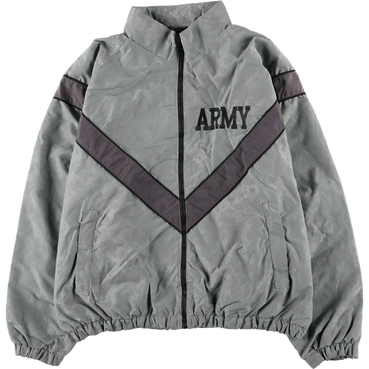 Rakuten - 古着 米軍 U.S.ARMY トレーニングジャケット 迷彩柄 ACU デジタルカモ ナイロンジャケット メンズXL相当 /eaa495140 【中古】 【260321】 グレー系 春秋冬