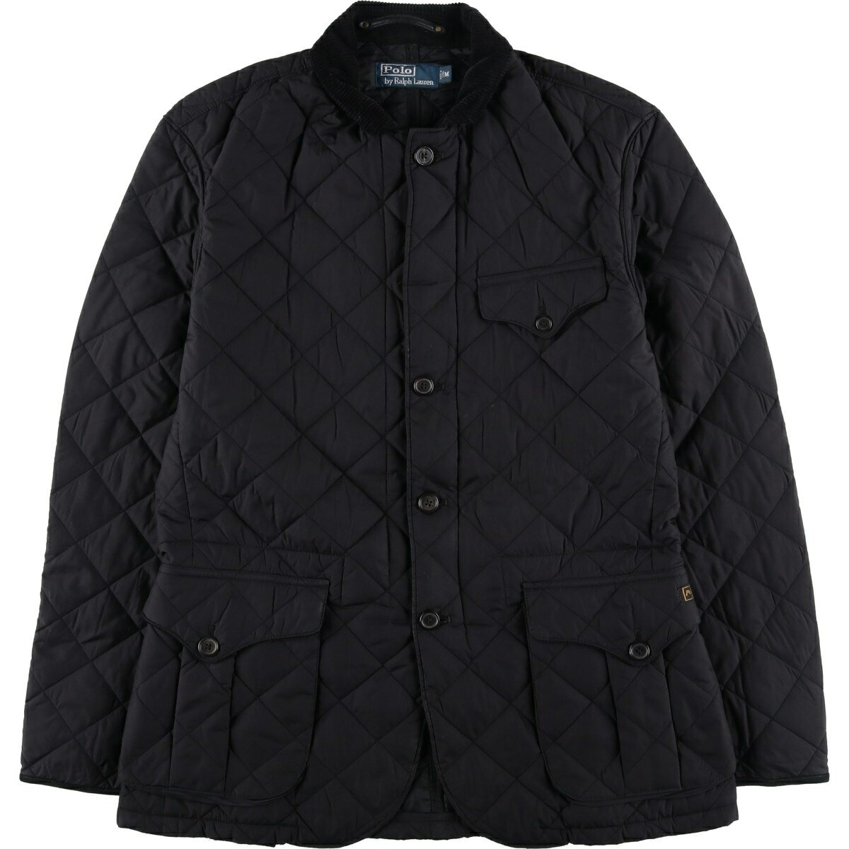 樂天商城 - 古着 ラルフローレン Ralph Lauren POLO by Ralph Lauren キルティング 中綿ジャケット パファージャケット メンズM相当 /eaa495289 【中古】 【260321】 ブラック系 春秋冬