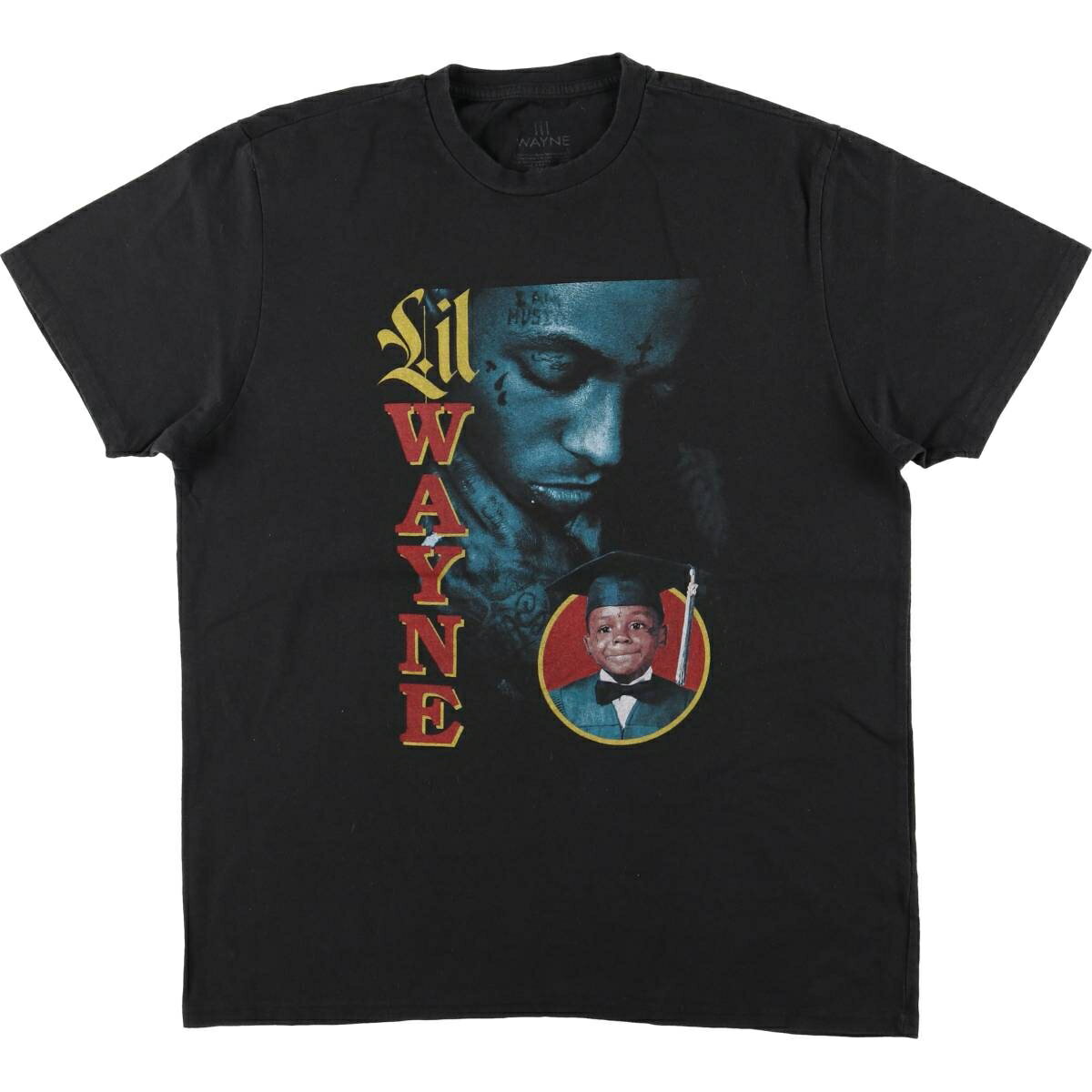樂天商城 - 古着 LIL WAYNE リルウェイン ラップTシャツ ラップT メンズXL相当 /eaa495332 【中古】 【260325】 ブラック系 春夏秋