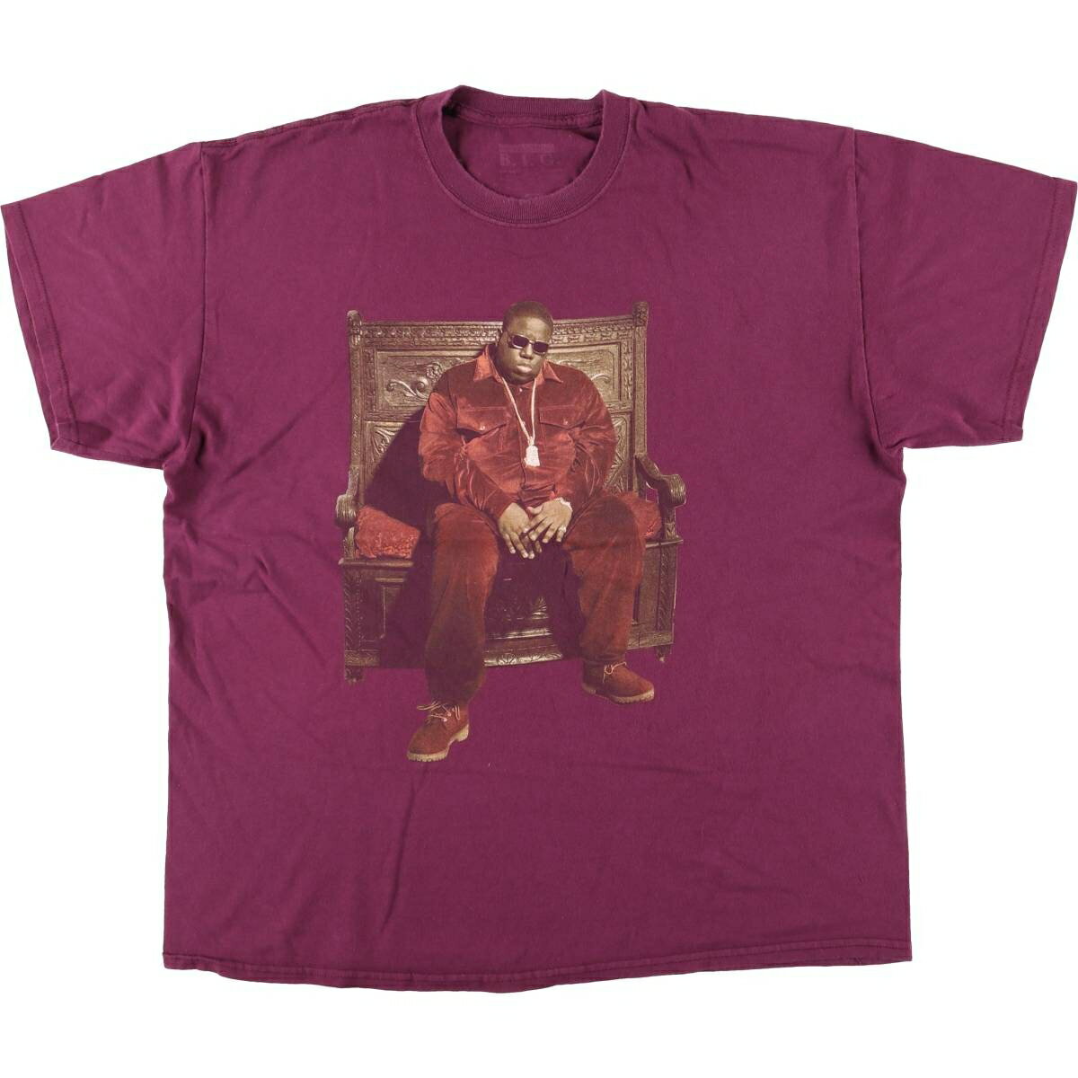 古着 THE NOTORIUS B.I.G. ノートリアスビッグ ラップTシャツ ラップT メンズXL相当 /eaa495341 【中古】 【260325】 レッド系 春夏秋