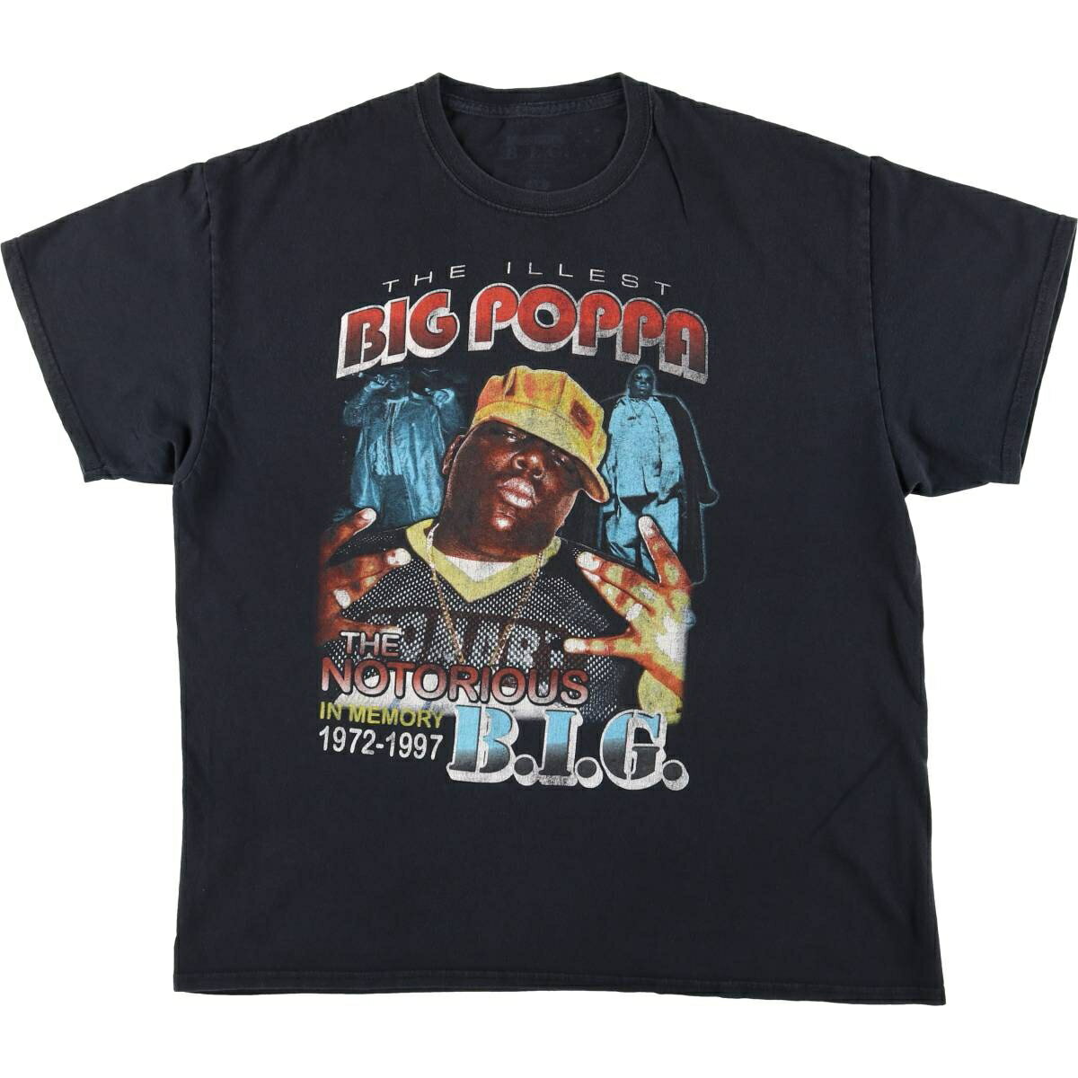 古着 THE NOTORIOUS BIG ノトーリアス B.I.G. ラップTシャツ ラップT メンズL相当 半袖 /eaa495371 【中古】 【260323】 ブラック系 春夏秋