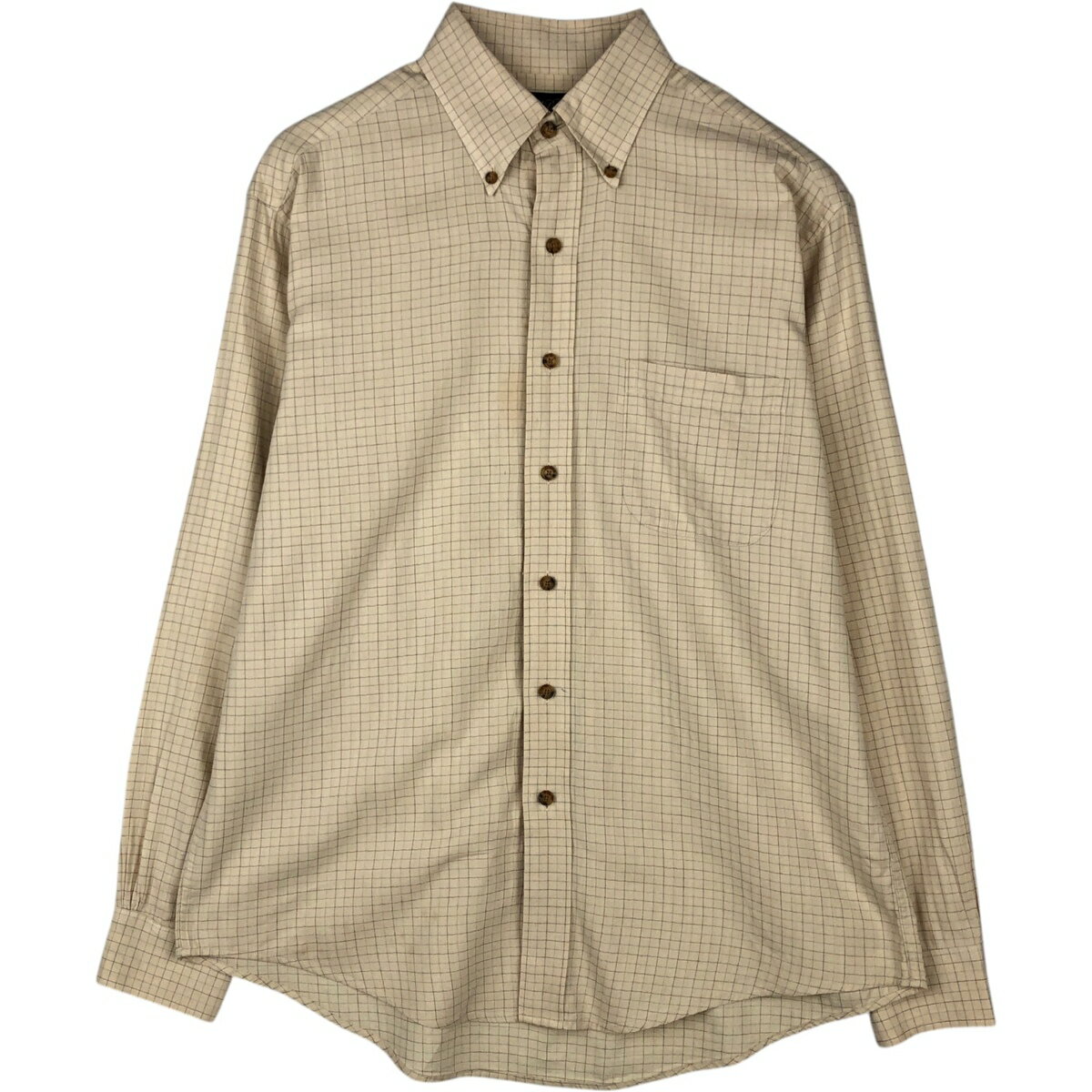 ブルックスブラザースBrooksBrothers春色イエロー長袖シャツ美品M ブルックス・ブラザーズ】シャツ（M）レディース ドット柄 黄色