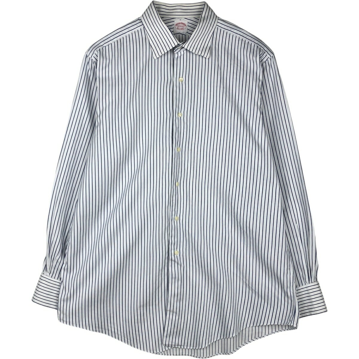 古着 ブルックスブラザーズ Brooks Brothers Est.1818 MAKERS マルチストライプ 長袖 ストライプシャツ メンズXL相当 /eaa495565 【中..
