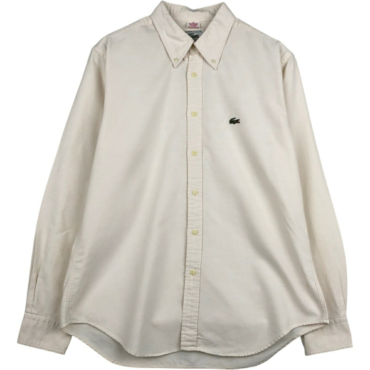 古着 ラコステ LACOSTE 長袖 ボタンダ�