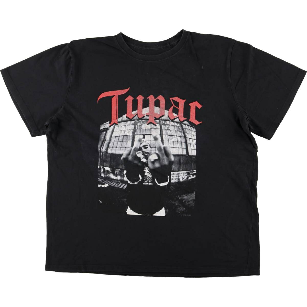 樂天商城 - 古着 2PAC ツーパック ラップTシャツ ラップT メンズM相当 /eaa495705 【中古】 【260323】 ブラック系 春夏秋