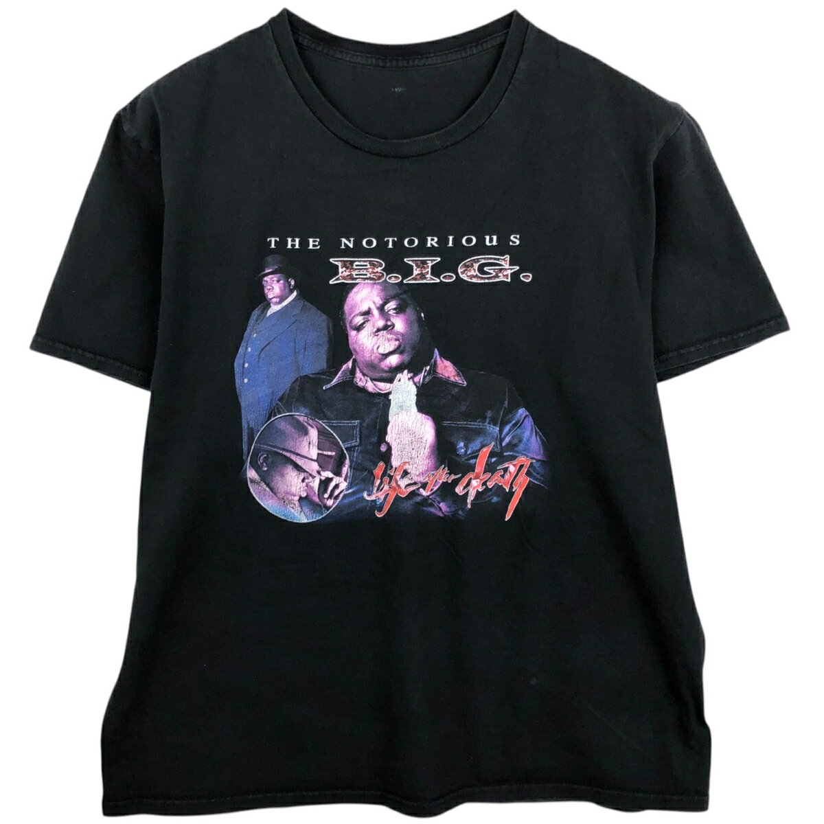 古着 THE NOTORIUS B.I.G. ノートリアスビッグ ラップTシャツ ラップT メンズM相当 /eaa495719 【中古】 【260323】 ブラック系 春夏秋