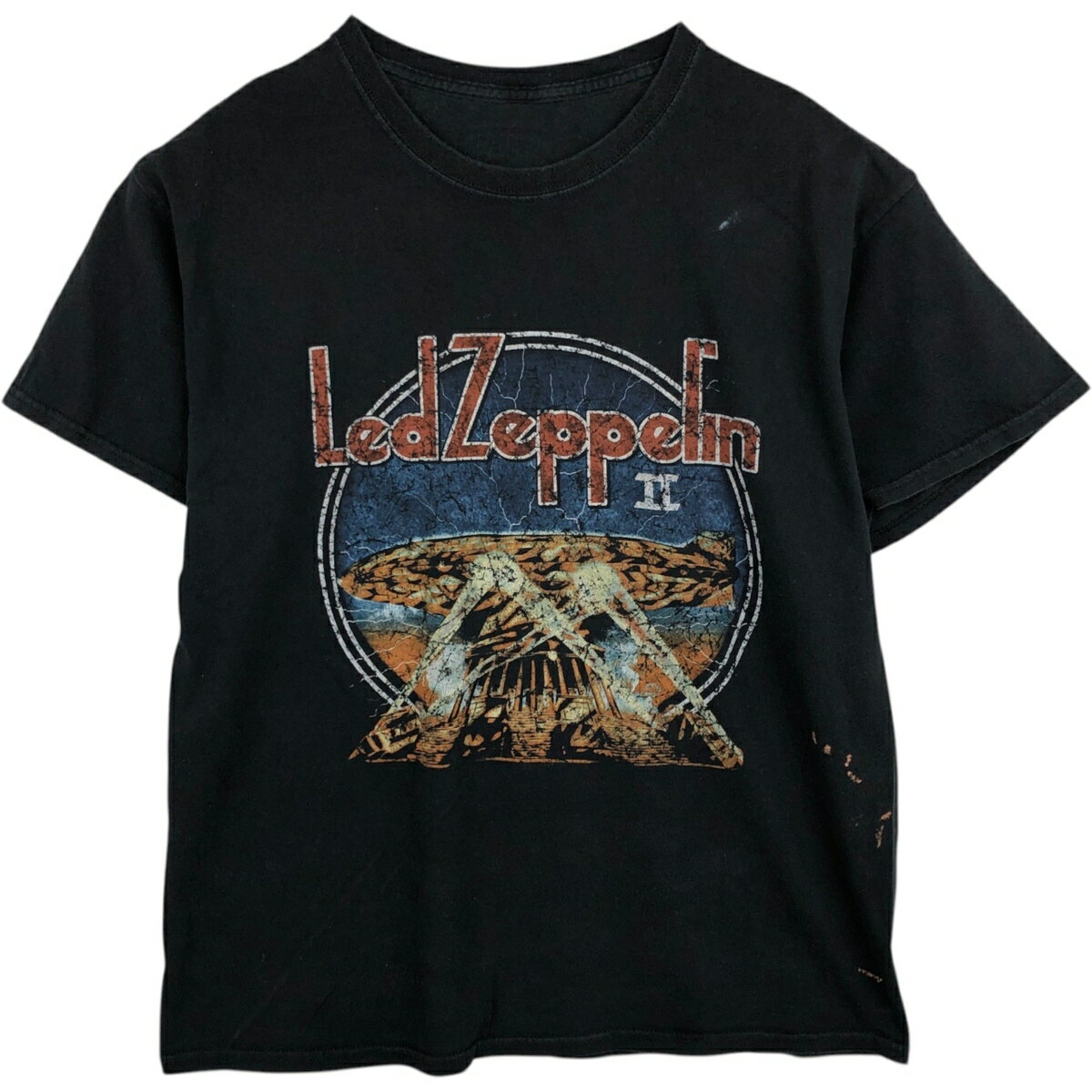 Rakuten - 古着 Led Zeppelin レッドツェッペリン バンドTシャツ バンT メンズM相当 /eaa495731 【中古】 【260322】 ブラック系 春夏秋
