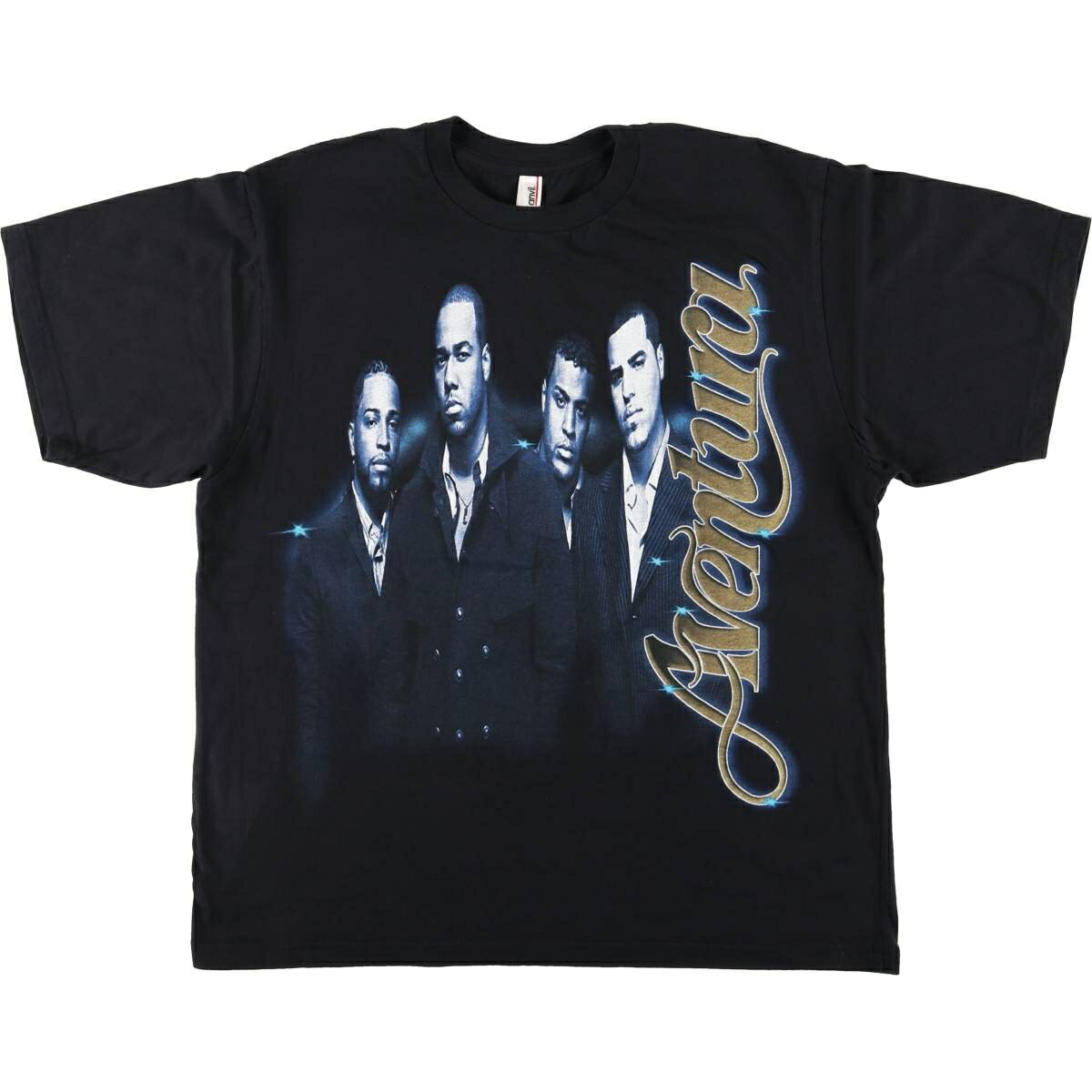 古着 アンビル Anvil Aventura バンドTシャツ バンT メンズL相当 /eaa495750 【中古】 【260323】 ブラック系 春夏秋