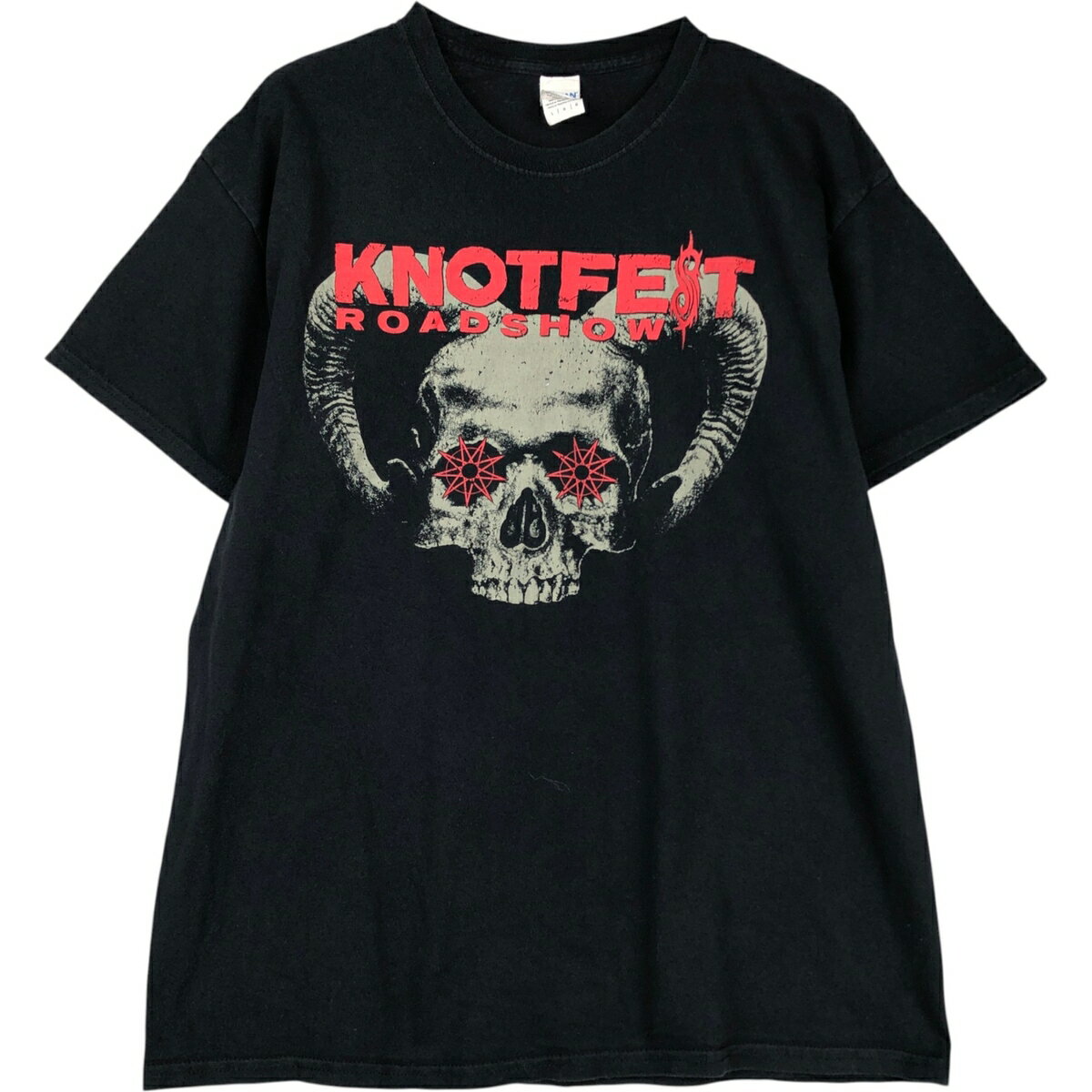 Other - 古着 ギルダン GILDAN Slipknot スリップノット バンドTシャツ バンT メンズL相当 /eaa495763 【中古】 【260322】 ブラック系 春夏秋