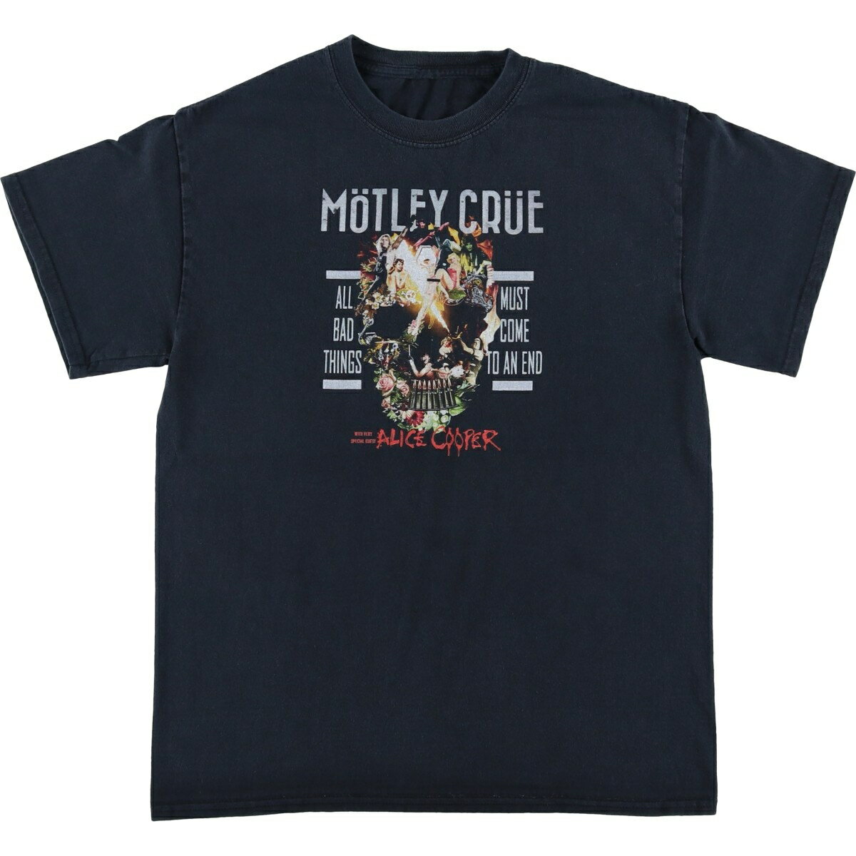 男装 - 古着 M?tley Cr?e モトリー クルー バンドTシャツ バンT メンズXL相当 /eaa495785 【中古】 【260323】 ブラック系 春夏秋