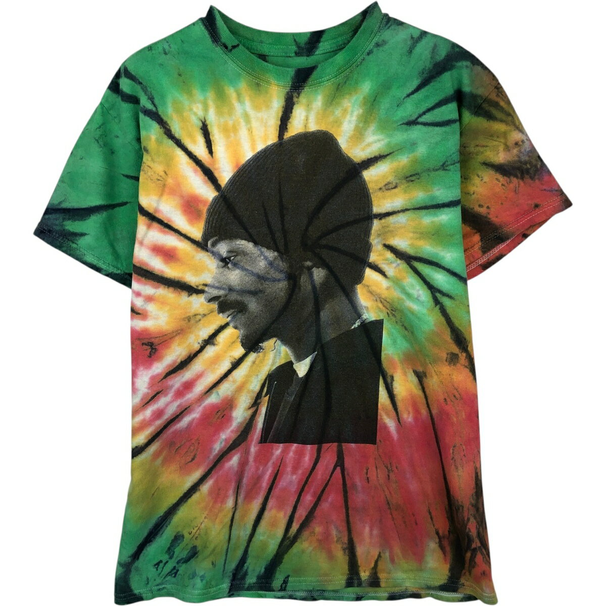古着 SNOOP DOGG スヌープドッグ タイダイ柄 ラップTシャツ ラップT メンズM相当 /eaa495822 【中古】 【260322】 グリーン系 春夏秋(4.0)