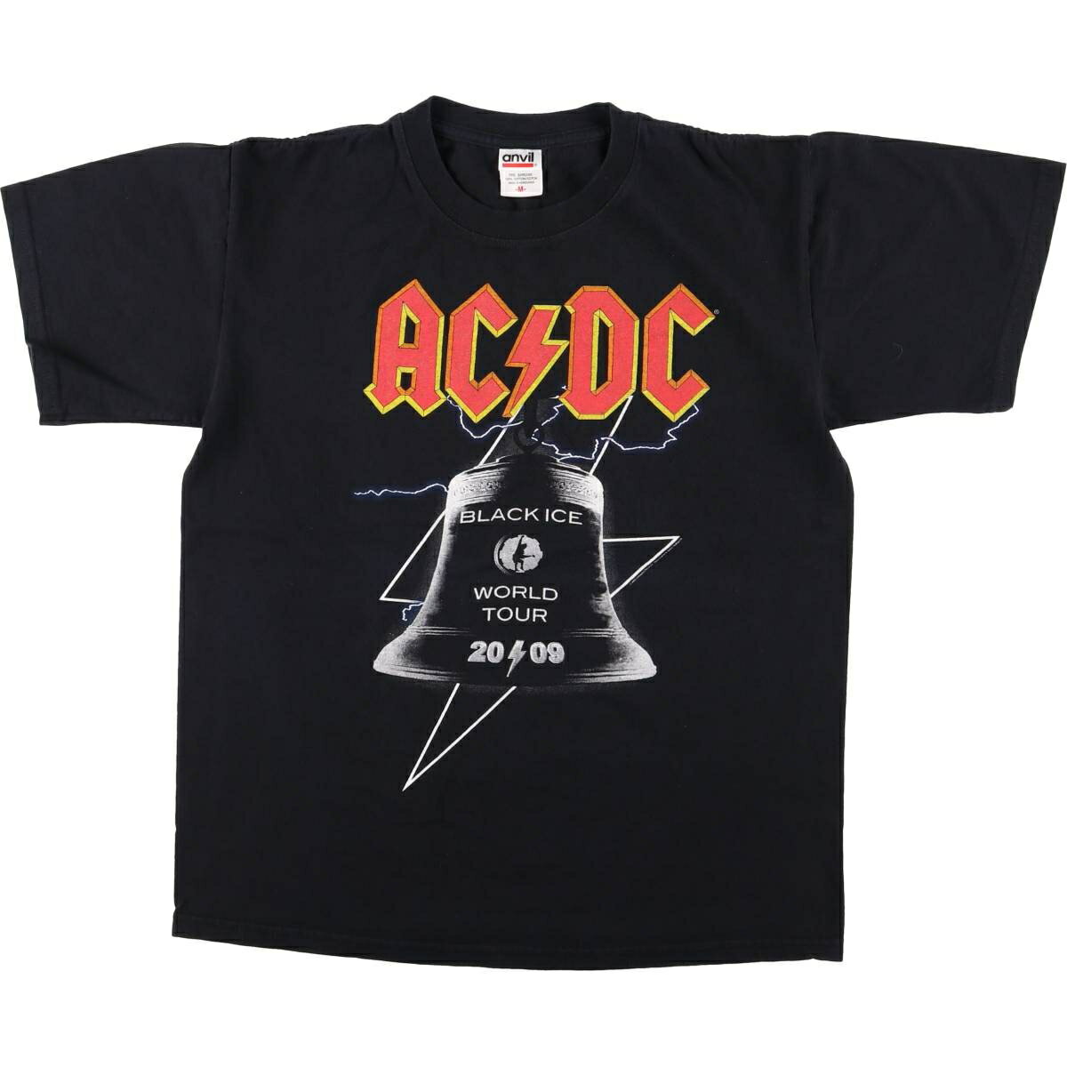 古着 90'S~ アンビル Anvil AC/DC エーシーディーシー バンドTシャツ バンT メンズM相当 /eaa495898 【中古】 【260322】 ブラック系 春夏秋