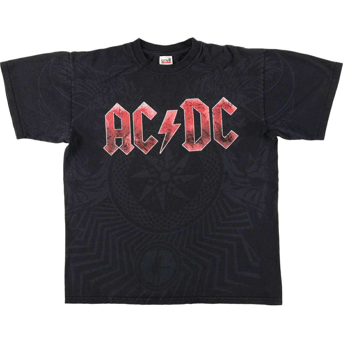 古着 90'S~ アンビル Anvil AC/DC エーシーディーシー バンドTシャツ バンT メンズL相当 /eaa495915 【中古】 【260322】 ブラック系 春夏秋