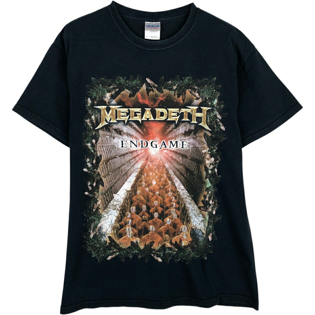 Rakuten - 古着 ギルダン GILDAN MEGADETH メガデス バンドTシャツ バンT メンズM相当 /eaa495961 【中古】 【260323】 ブラック系 春夏秋