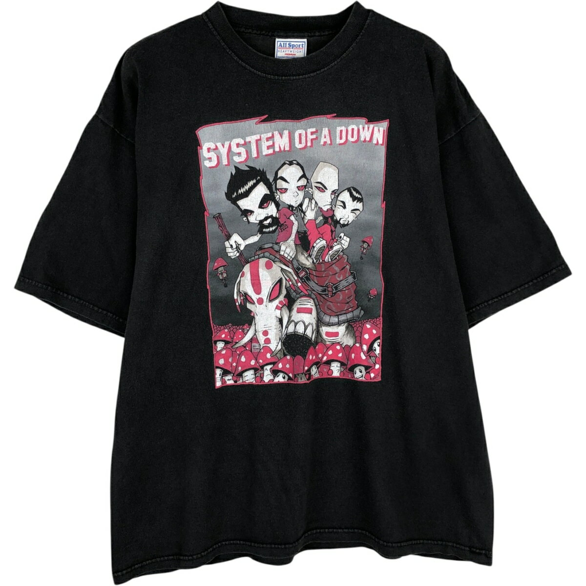 古着 ALL SPORT System of a Down システムオブアダウン バンドTシャツ バンT メンズL相当 /eaa495965   ブラック系 春夏秋