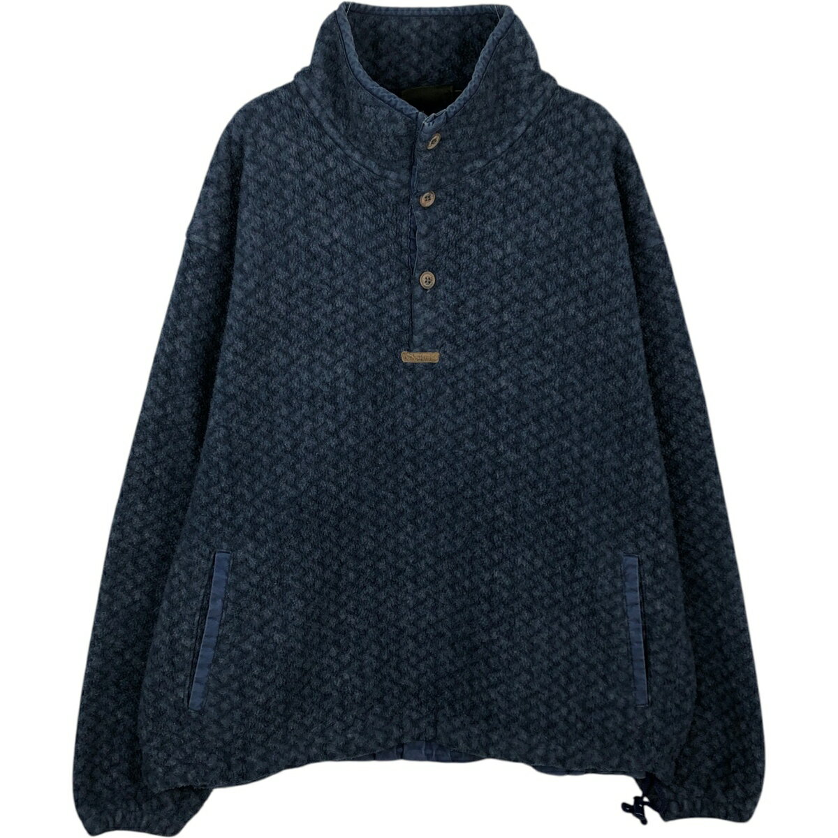 Rakuten - 古着 90'S ティンバーランド Timberland WEATHERGEAR 総柄 ハーフボタン フリースプルオーバー USA製 メンズL相当 ヴィンテージ /eaa495983 【中古】 【260406】 【GR-NV】