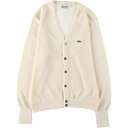 古着 70'S ラコステ LACOSTE IZOD アクリルニットカーディガン メンズL相当 ヴィンテージ /eaa496082 【中古】 【241206】