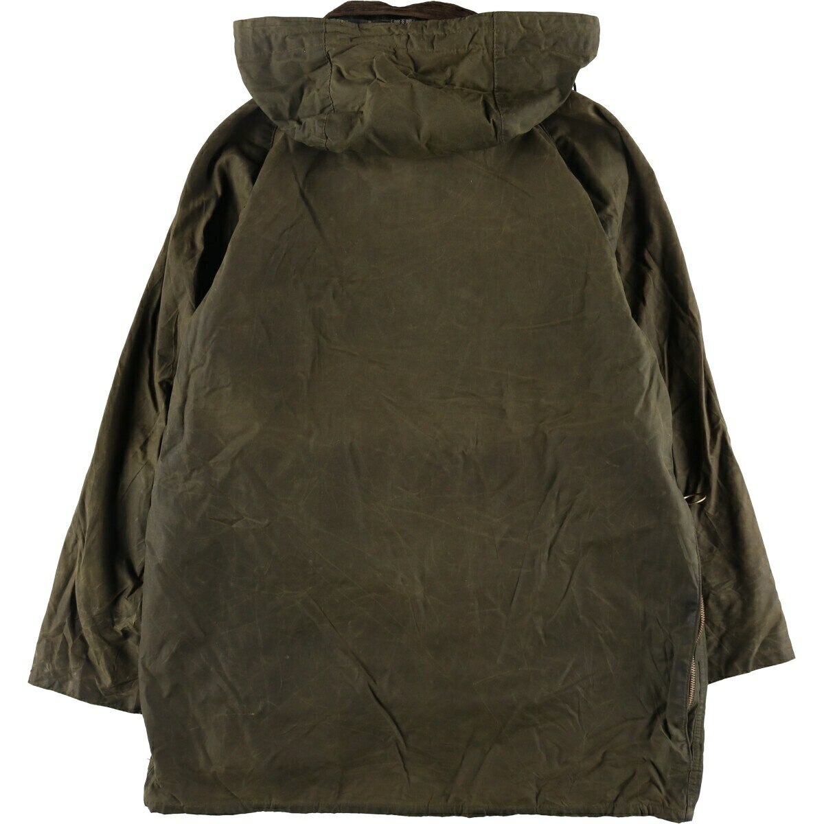 古着 80~90'S バブアー Barbour BEAUFORT ビューフォート フード付き オイルド ハンティングジャケット 英国製 C40 メンズM相当 ヴィンテージ /eaa496662 【中古】 【241030】 【K2411】 ss2503_30