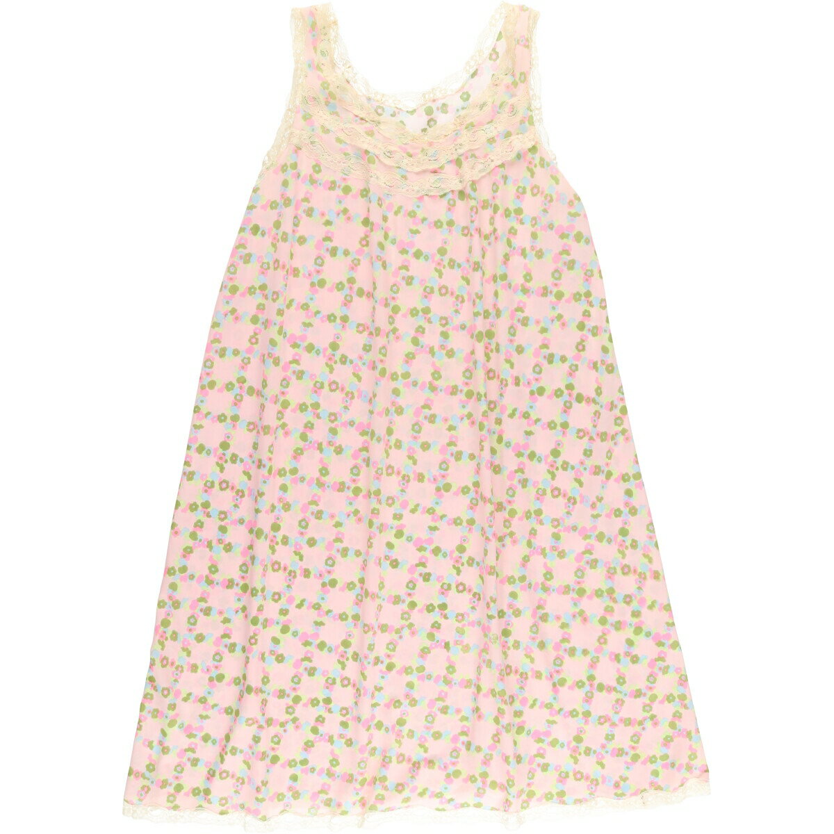 古着 RHODIATOCE 花柄 ノースリーブワンピース レディースM相当 /eaa496714 【中古】 【241020】 【Elulu/エルル】 【SS2509_30】