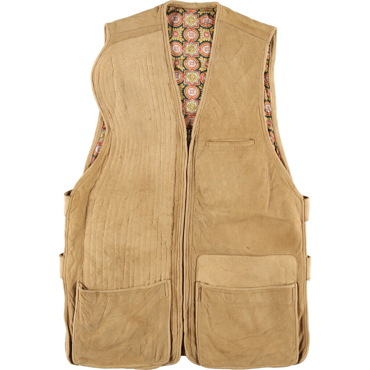 古着 70'S~ UNKNOWN スエードレザーベスト メンズM相当 ヴィンテージ /eaa496764 【中古】 【241029】 【KL2411】 【ss2601_10】