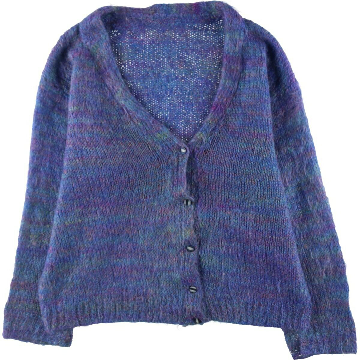 古着 モヘアニットカーディガン レディースXL相当 /eaa498266 【中古】 【250201】 【Elulu/エルル】 【SS2509_30】