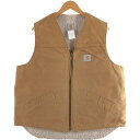 古着 90'S カーハート Carhartt ダックベスト USA製 メンズXL相当 ヴィンテージ /eaa498396 【中古】 【250127】