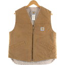 古着 80~90'S カーハート Carhartt ダックベスト USA製 メンズXL相当 ヴィンテージ /eaa498398 【中古】 【250127】