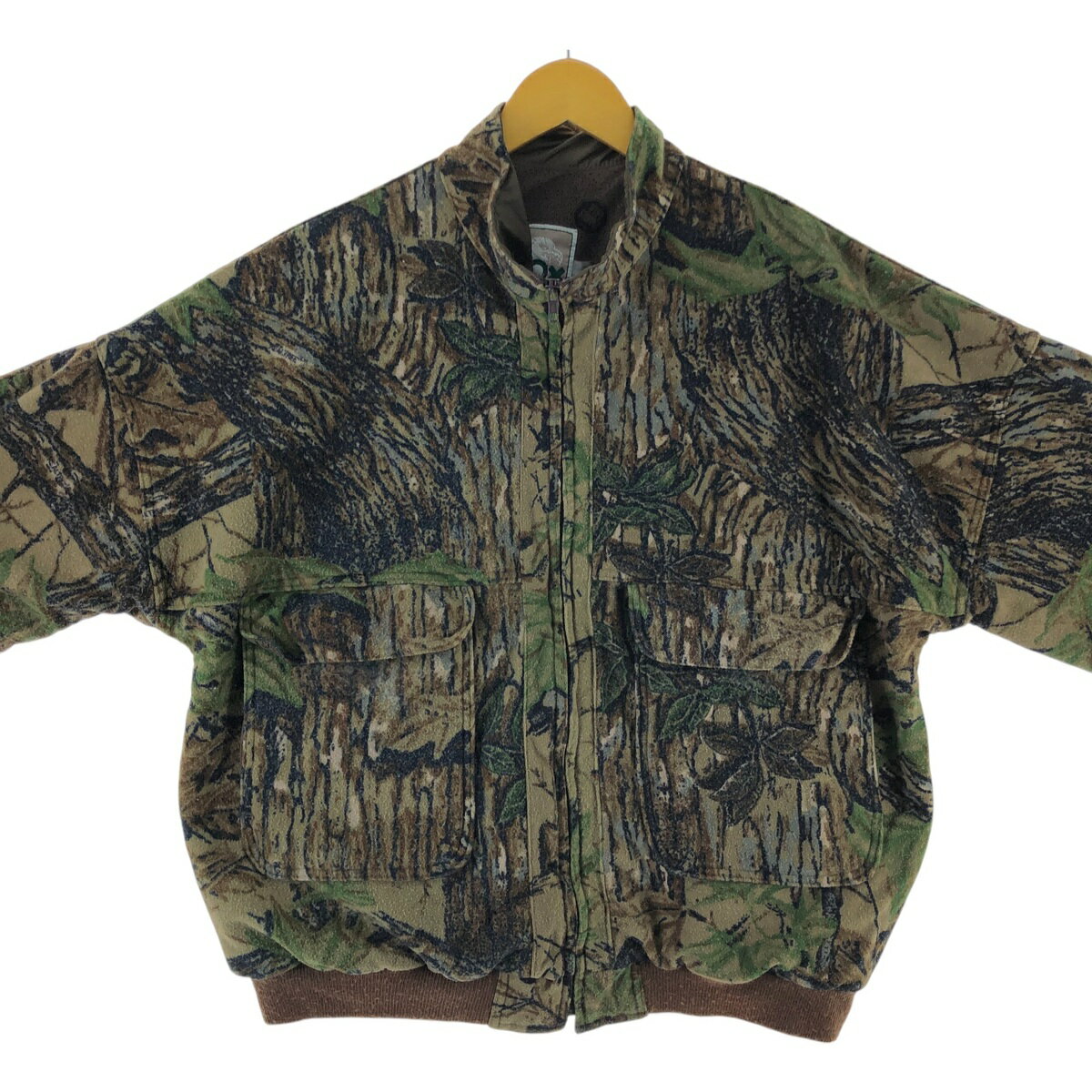 桑和 5333 長袖ブルゾン 6Lサイズ モスグリーン(107)