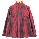 古着 80'S~ オシュコシュ Osh kosh 長袖 ヘビーネルチェックシャツ メンズL相当 ヴィンテージ /eaa499668 【中古】 【241102】 【SS2506_30】(4)