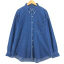 古着 90'S ラルフローレン Ralph Lauren CHAPS チャップス 長袖 ボタンダウンデニムシャツ メンズXL相当 ヴィンテージ /eaa499693 【中古】 【241103】(4)