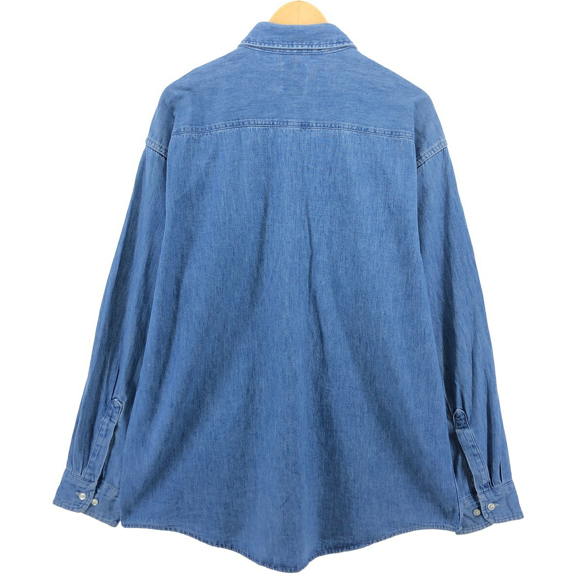 古着 90'S ギャップ GAP オールドギャップ 長袖 ボタンダウンデニムシャツ USA製 メンズXL相当 ヴィンテージ /eaa499699 【中古】 【241104】 【SS2506_30】