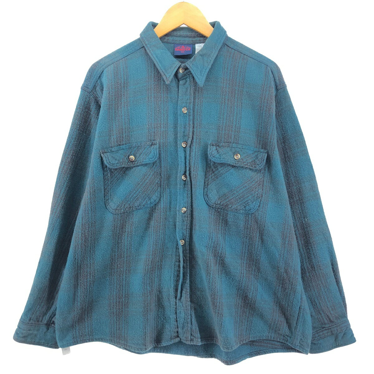 古着 DAKOTA 長袖 ヘビーネルチェックシャツ メンズXXL相当 /eaa499731 【中古】 【241103】 【SS2506_30】