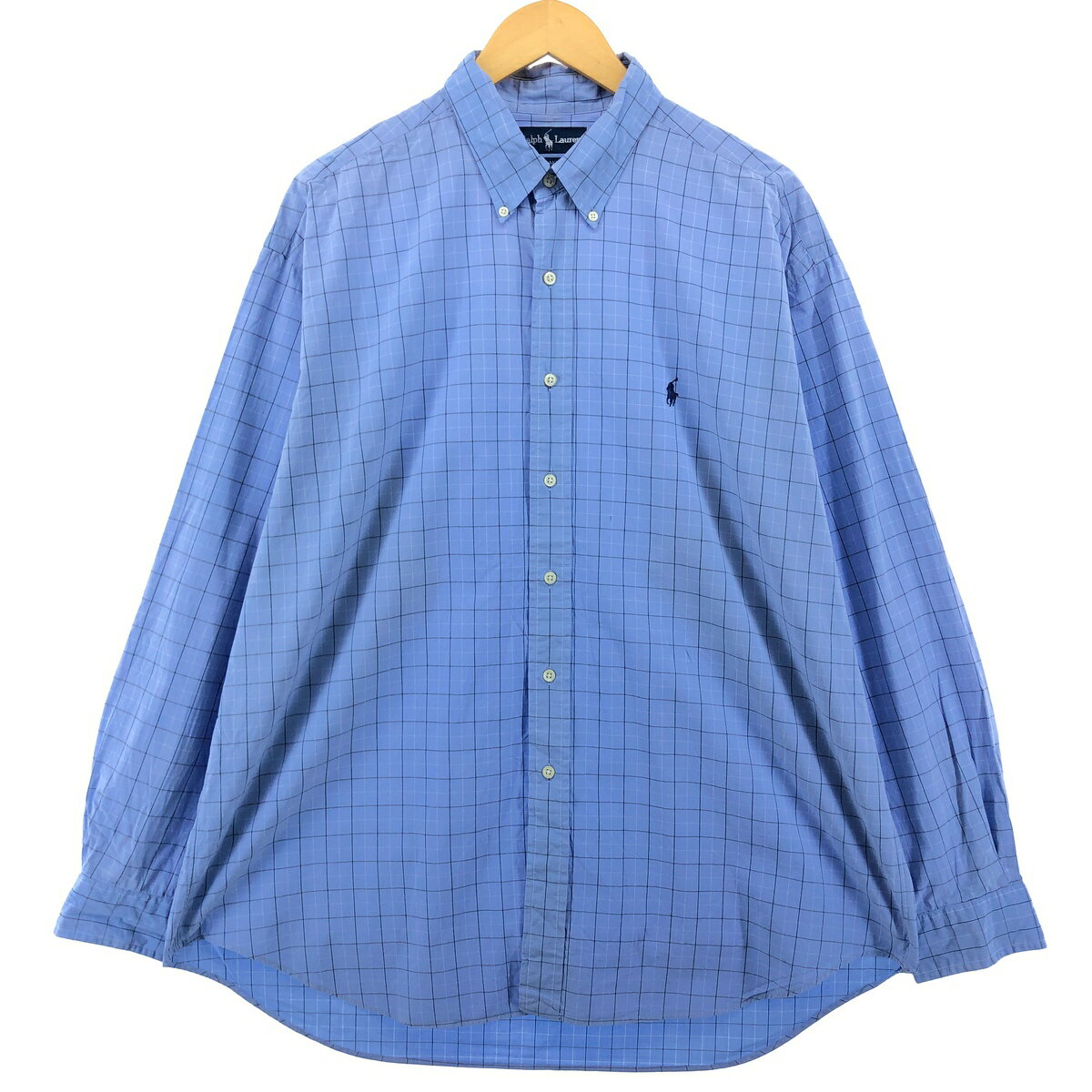 古着 ラルフローレン Ralph Lauren BLAKE 長袖 ボタンダウンチェックシャツ メンズXL相当 /eaa500342 【中古】 【241103】 【SS2509_10】