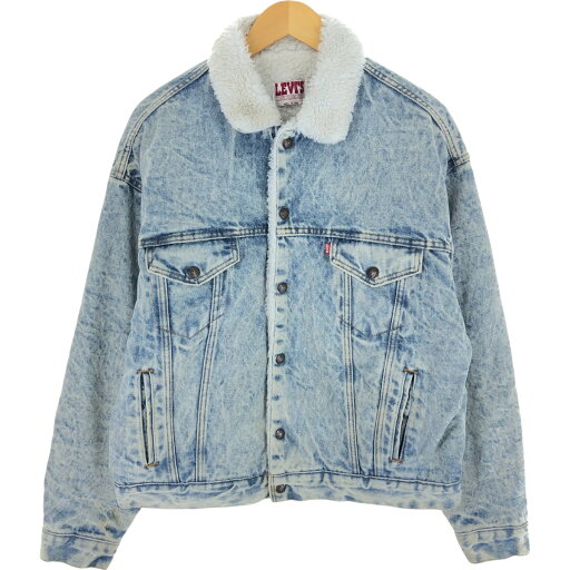 古着 90'S リーバイス Levi's 70609-0219 ケミカルウォッシュ デニムボアジャケット USA製 メンズL相当 ヴィンテージ /eaa500492 【中古】 【241117】 ss2503_30 古着 90'S リーバイス Levi's 70609-0219 ケミカルウォッシュ デニムボアジャケット USA製 メンズL相当 ヴィンテージ /eaa500492 【中古】 【241117】 ss2503_30
