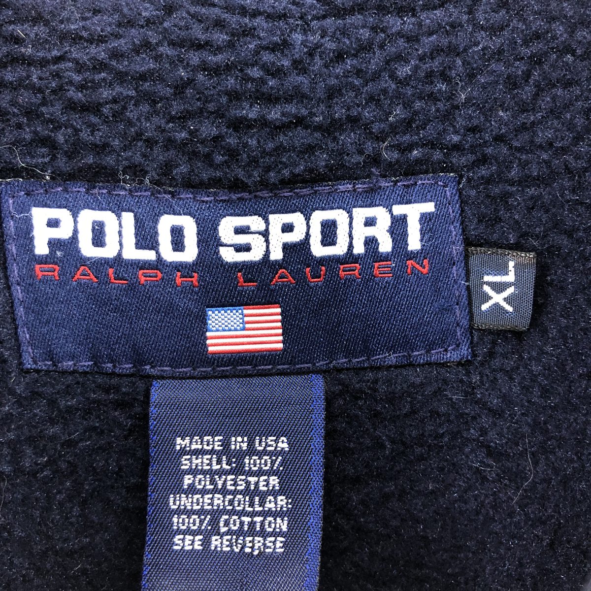 古着 90'S ラルフローレン Ralph Lauren POLO SPORT ポロスポーツ スイングトップタイプ フリースジャケット USA製 メンズXL相当 ヴィンテージ /eaa500679 【中古】 【241106】 【SS2506_30】