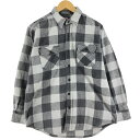 古着 80'S ディッキーズ Dickies バッファローチェック 長袖 ヘビーネルチェックシャツ メンズL相当 ヴィンテージ /eaa500873 【中古】 ...