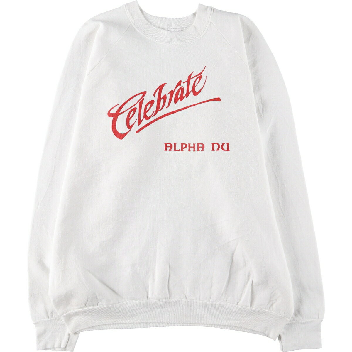 商品詳細 ブランド・FRUIT OF THE LOOM・フルーツオブザルーム・ 特徴・長袖・クルーネック(丸首)・ラグランスリーブ・ヴィンテージ・ モデル/形状・スウェットシャツ トレーナー・ 素材・不明・ 色・ホワイト系 白色・ 柄・プリ...